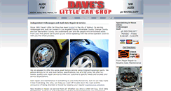 Desktop Screenshot of daveslittlecarshop.com